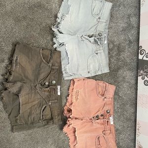 Free people shorts $30 each or $80 for all 3 size 26 barely worn if ever